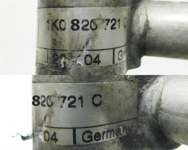 фото №10, Шланг кондиционера 1k0820721c - vw touran i golf v toledo iii eu