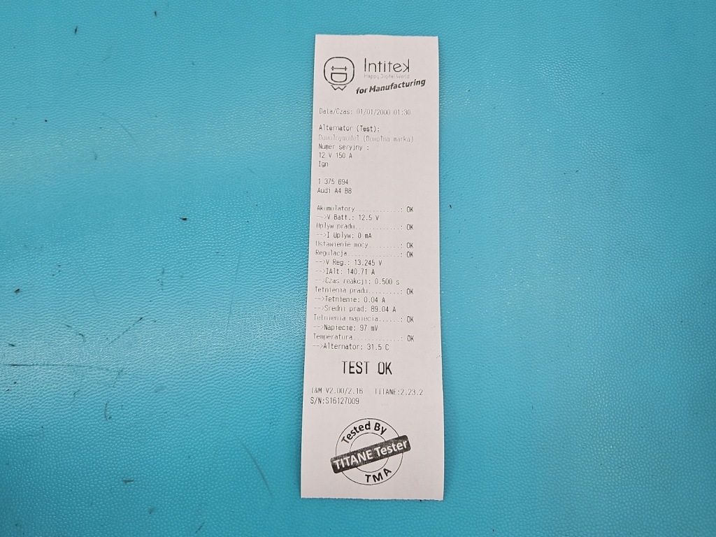 Test генератор audi a4 b8 059903016j 3.0 tdi ccw с Разборки