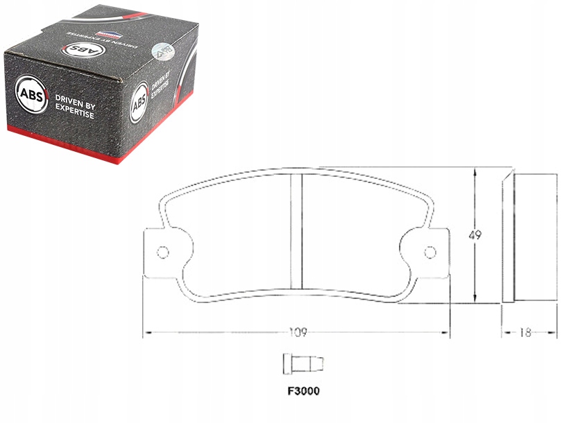 Купити Гальмівні колодки гальмівні fiat uno ritmo regata з датчик. a.b