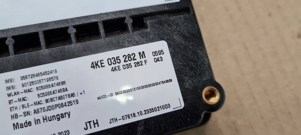 фото №8, Sq8 4m rsq8 q8 модуль блок керування canbox sos 24r 4ke035282m sq7 4m q7