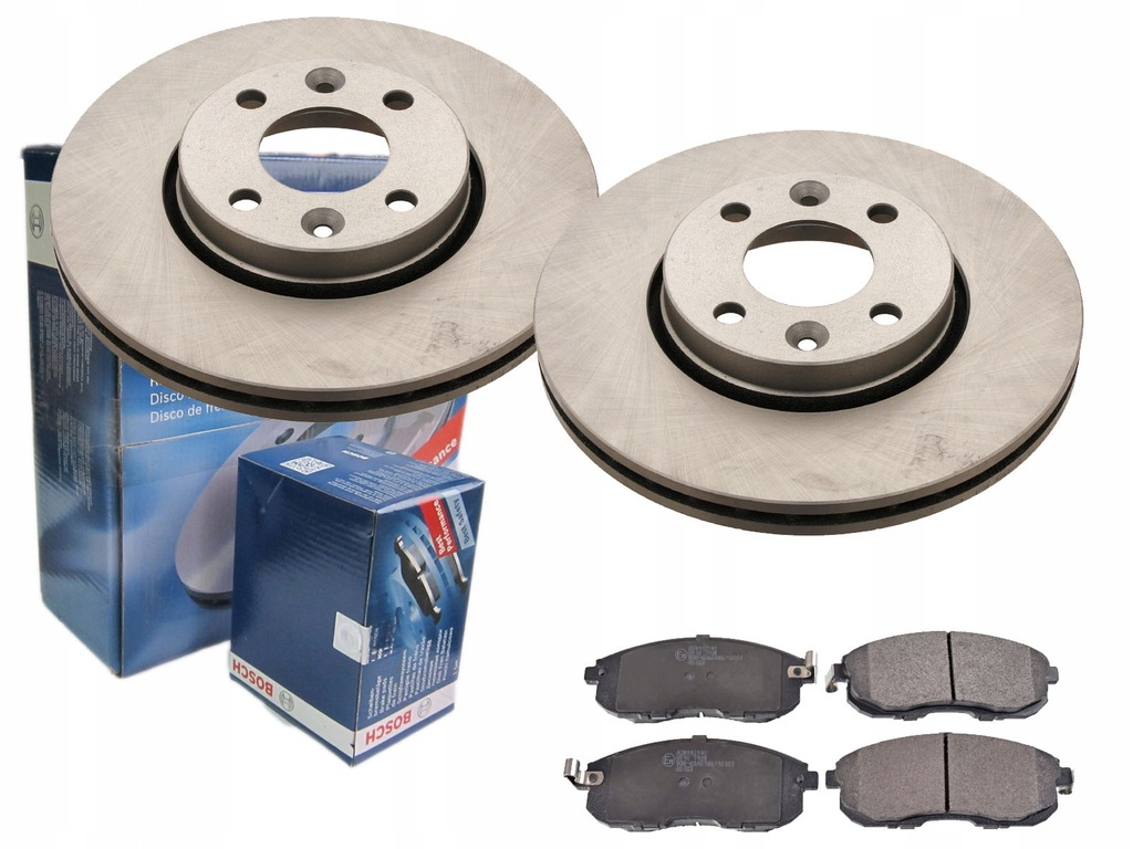 фото №1, Гальмівні диски + гальмівні колодки bosch перед nissan tiida c11 260mm