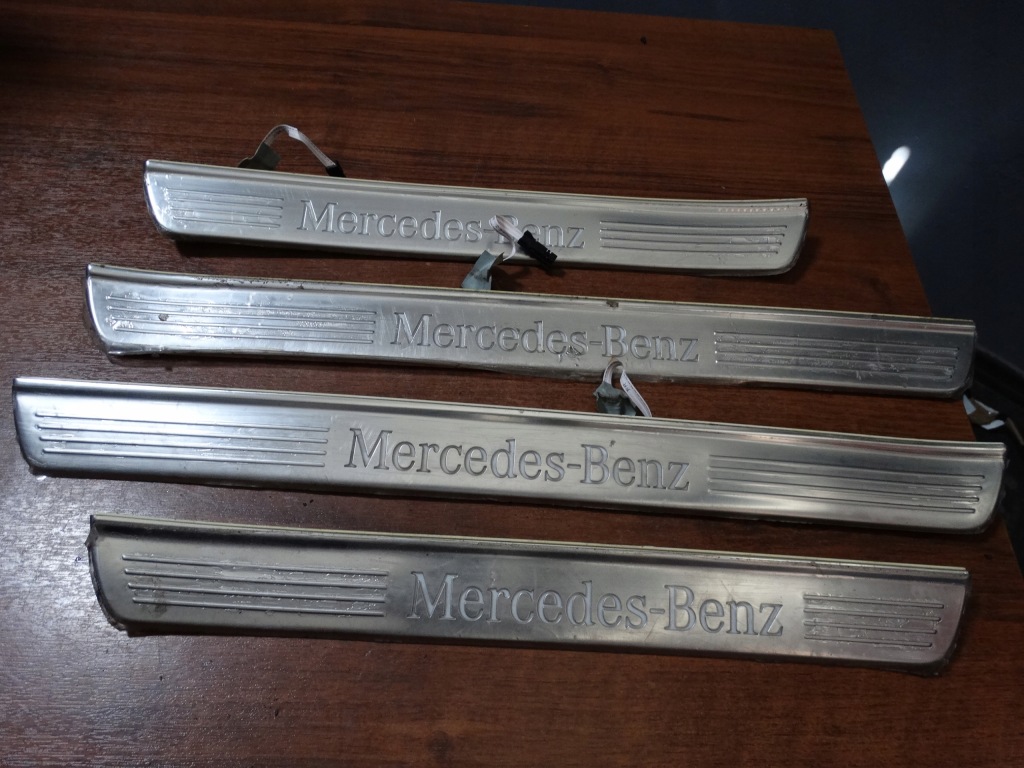 Купить Накладки накладки пороговые led mercedes w222 long 1