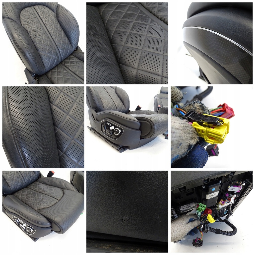 фото №12, Сиденья перед задняя заднее сиденье правый левый кожа ромбы audi s8 d4 4h