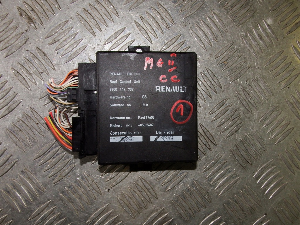 фото №1, Блок управления модуль насоса крыша renault megane ii cc cabrio