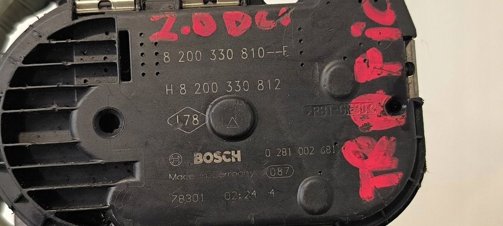 фото №4, Дросельна заслінка h8200330812 opel vivaro