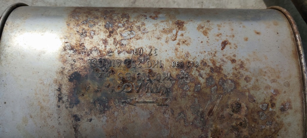 фото №7, Гасник вихлоп audi a3 8p volkswagen seat skoda 1k0253411cs