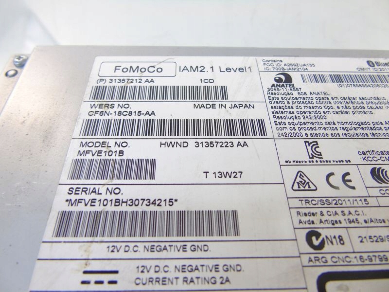 фото №2, Volvo v40 ii радио 31357212aa cd