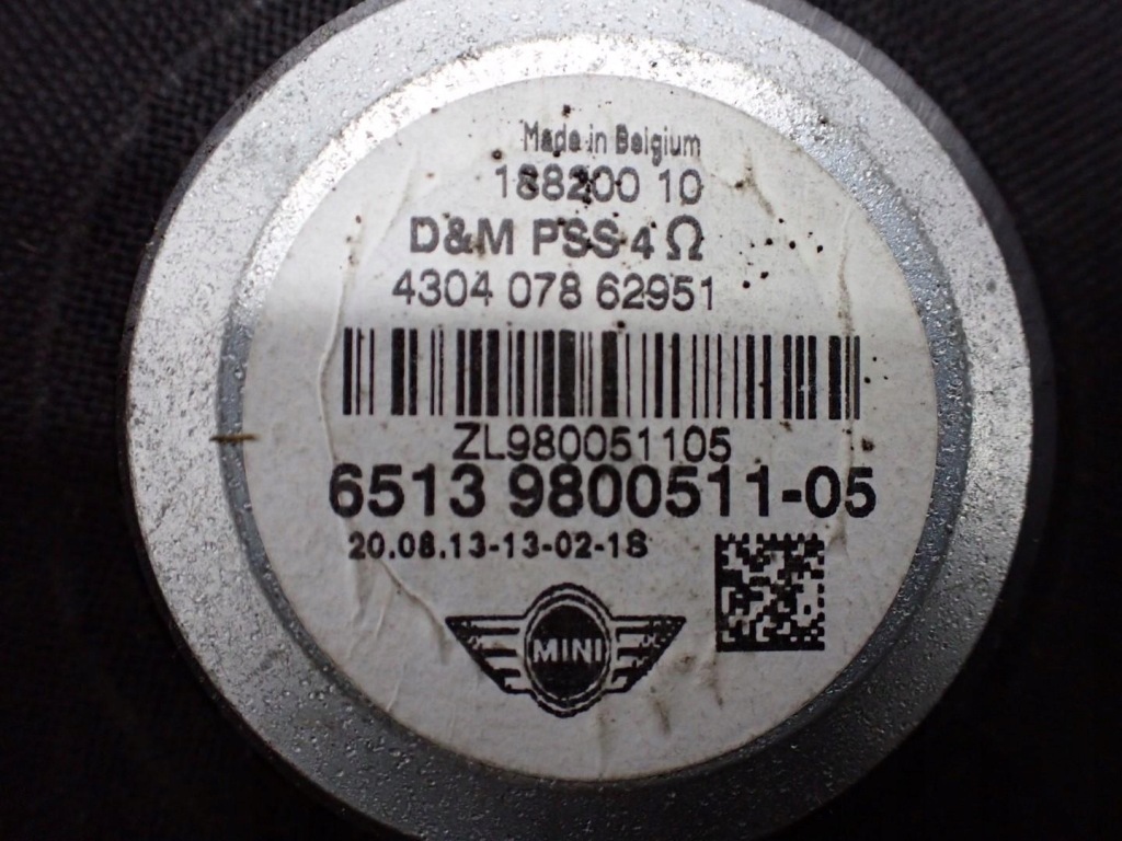 фото №4, Динамік заводський лівий оригінал 9800511 mini countryman r60 r61 13r