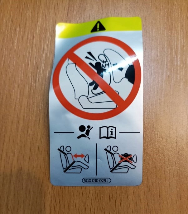 фото №10, Наклейка подушка безопасности 5g0010029j оригинал cupra