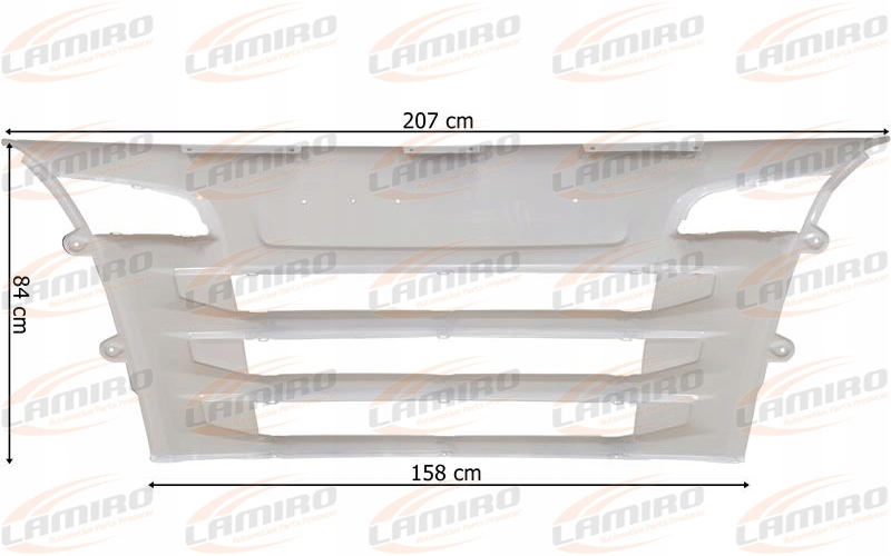 фото №2, Scania r 2010- решётка радиатора верхний капот