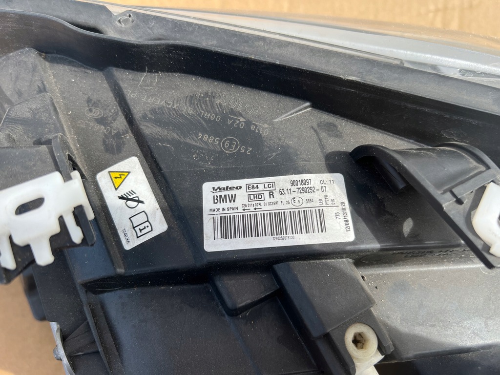 фото №9, Лампа правая bmw x1 e84 lift bi ксенон поворотный перед