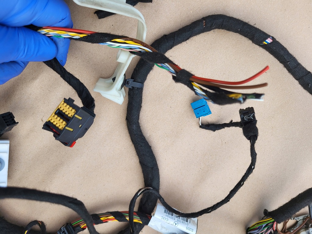 фото №16, Джгут електропроводка роз'єми дроти електричний mercedes c w205 оригінальний номер europa