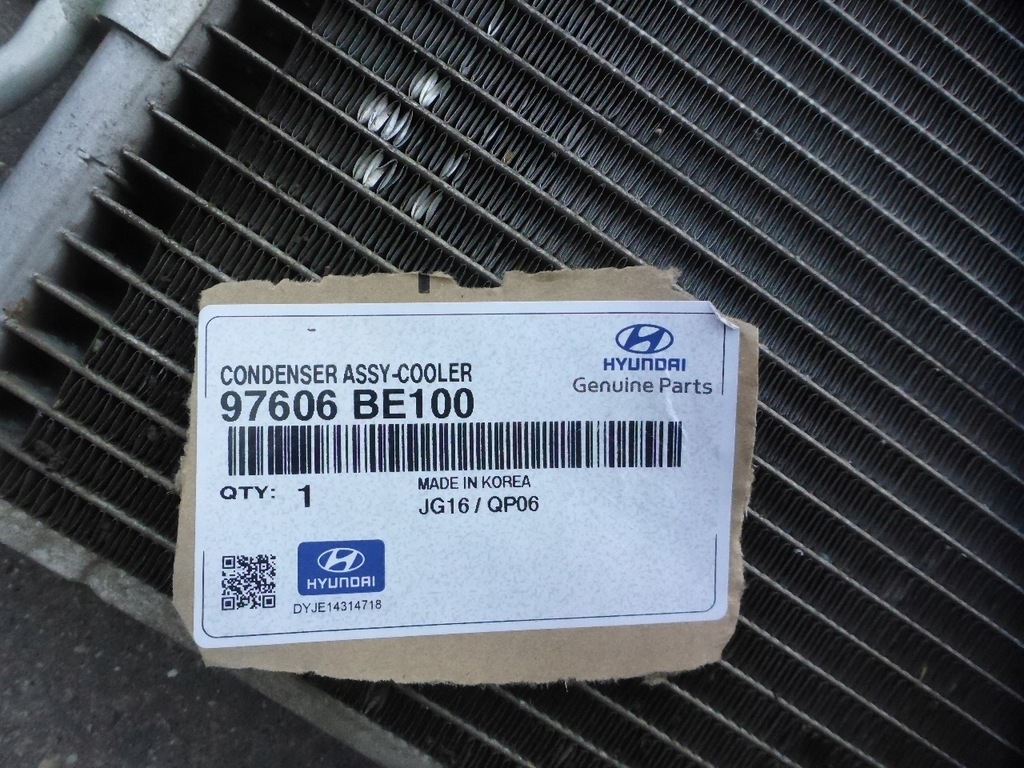 фото №9, Hyundai kona радиатор кондиционер кондиционер 97606-be100 оригинал