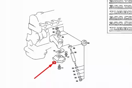 Mb салон w123 передние подвеска двигателя резиновые кронштейн a1232411613 oem Киев