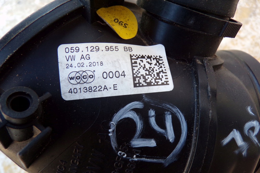 фото №2, Шланг турбонагнетателя 059129955bb vw audi skoda