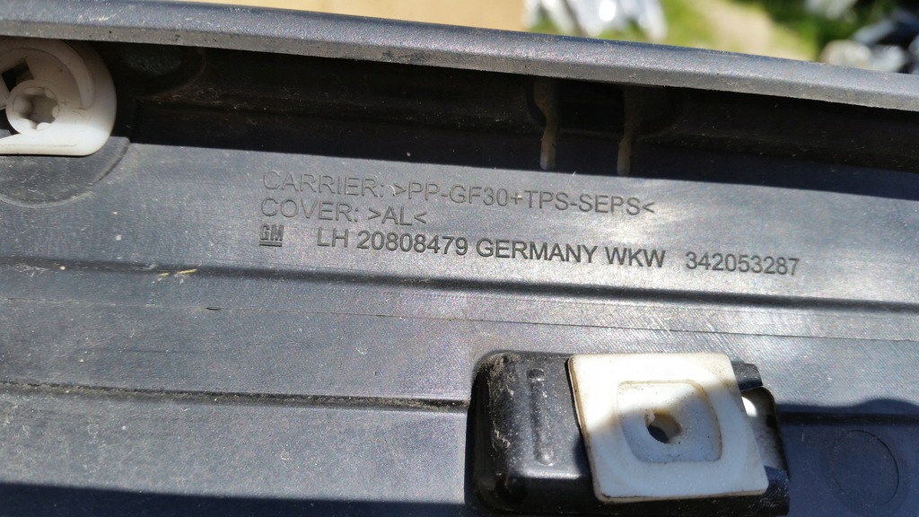 фото №8, Молдинг стекло лобовое левая opel zafira c 20808479