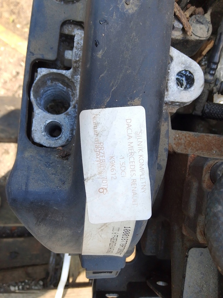 Mercedes dacia renault 1.5 dci двигатель комплектный  k9k612 Оригинал