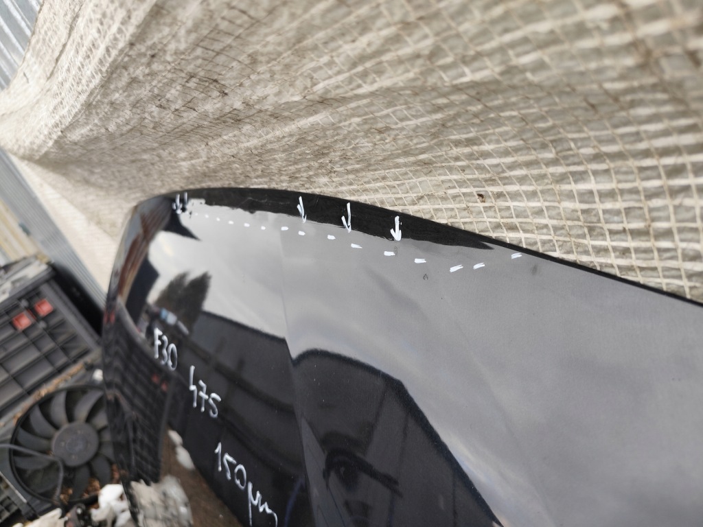 Bmw f30 f31 12-18 капот кришка двигуна чорна 475 чорний  sapphire Недорого