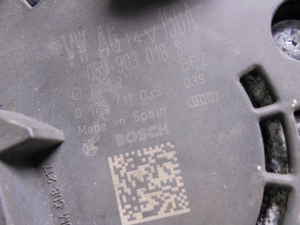 Генератор audi a4 b8 a5 8t a6 a7 c7 q5 8r 3.0 tdi 150a 059903018s с Разборки