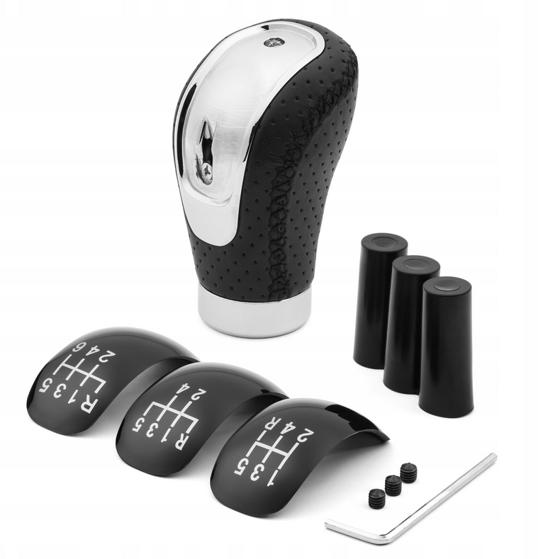 фото №13, Ручка перемикання передач універсальна шкіряний 5 6 ступенева передач тюнінг автомобіля