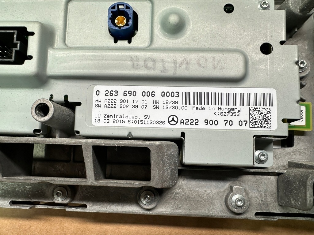 Экран, дисплей мультимедиа, радио mercedes s klasa w222 l с Разборки