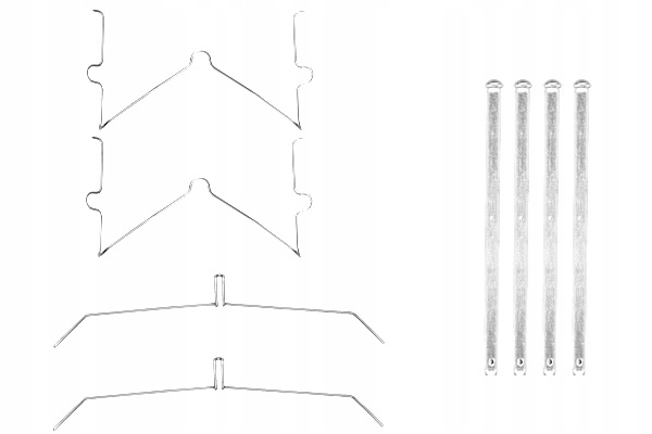 фото №2, Набір монтажний гальмівних колодок перед hyundai xg lexus lx toyota land