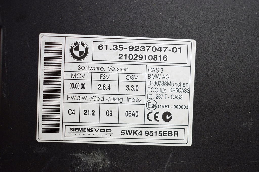 фото №10, Блок управления набор стартовый bmw 1 e81 0281017551