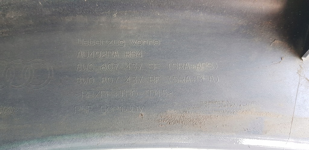 фото №15, Audi rs4 8w b9 lift 2019- бампер передний перед 8w0807437be