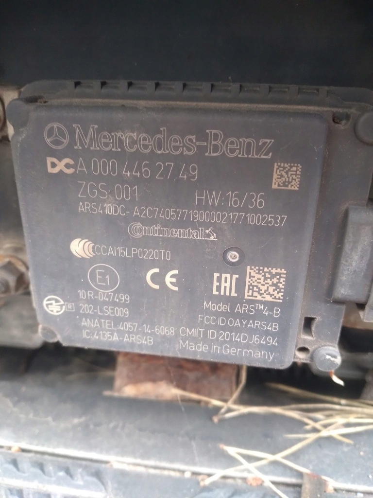 фото №1, Радар датчик відстані mercedes mp4 a0004462749