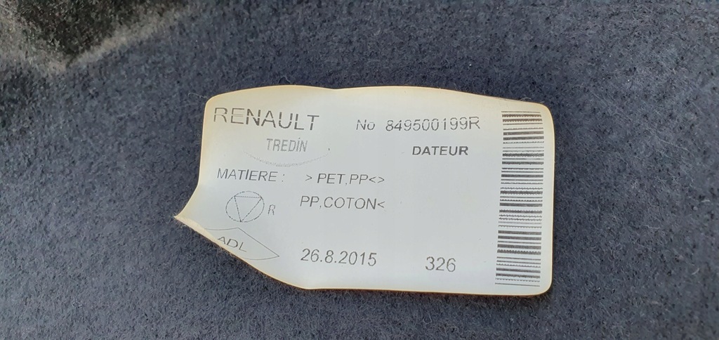 фото №6, Обшивка багажника правый renault clio iv kombi