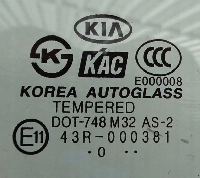 фото №2, Kia rio ii lift 10 r стекло дверь правая перед hb 5d