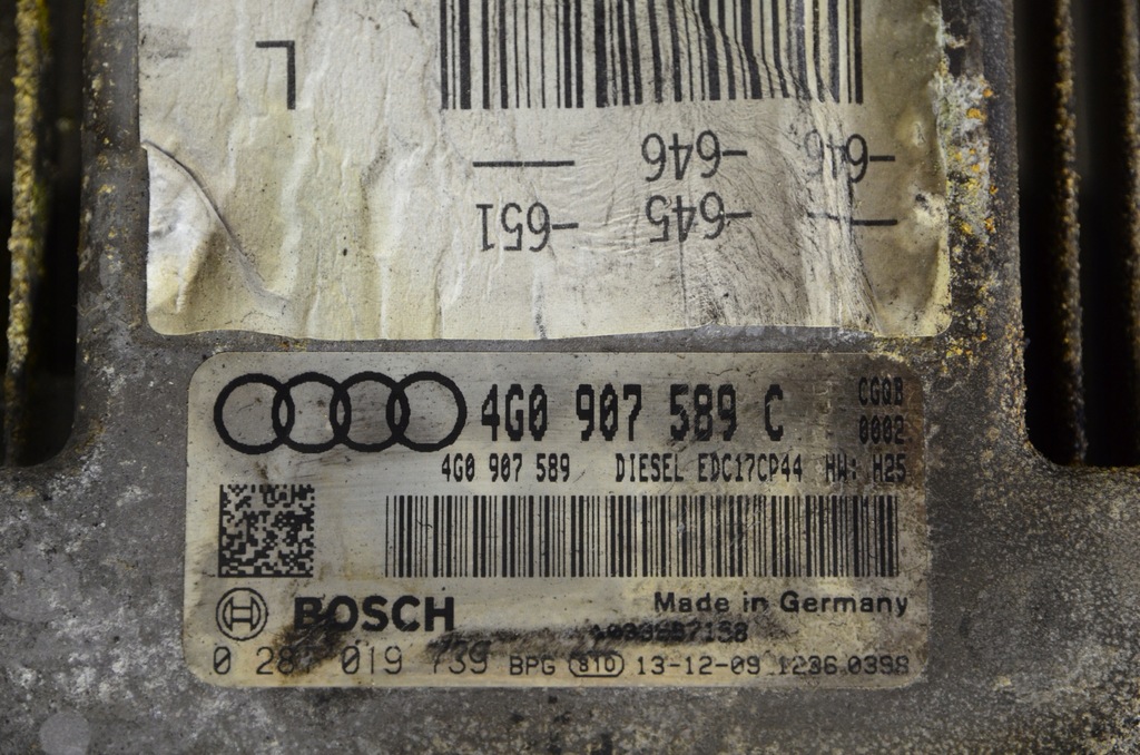 фото №5, Audi бортовий комп'ютер двигуна 4g0907589c