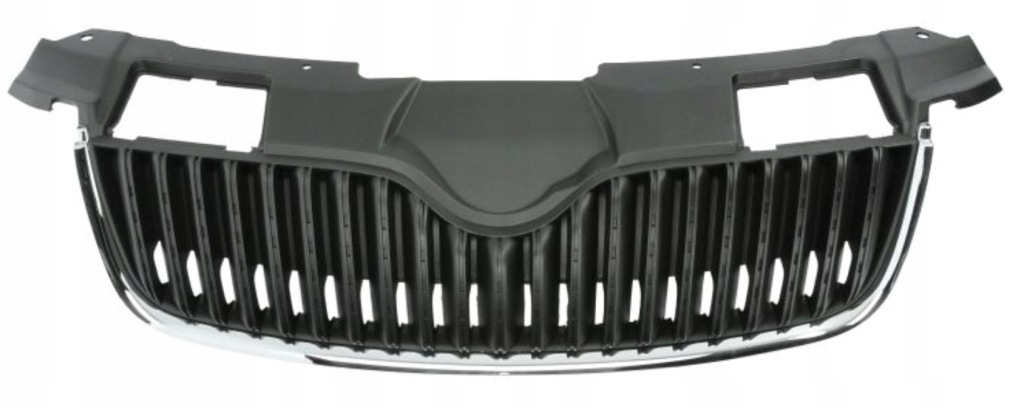 фото №1, Решётка радиатора решётка радиатора перед skoda roomster praktik 2006- хром чёрный