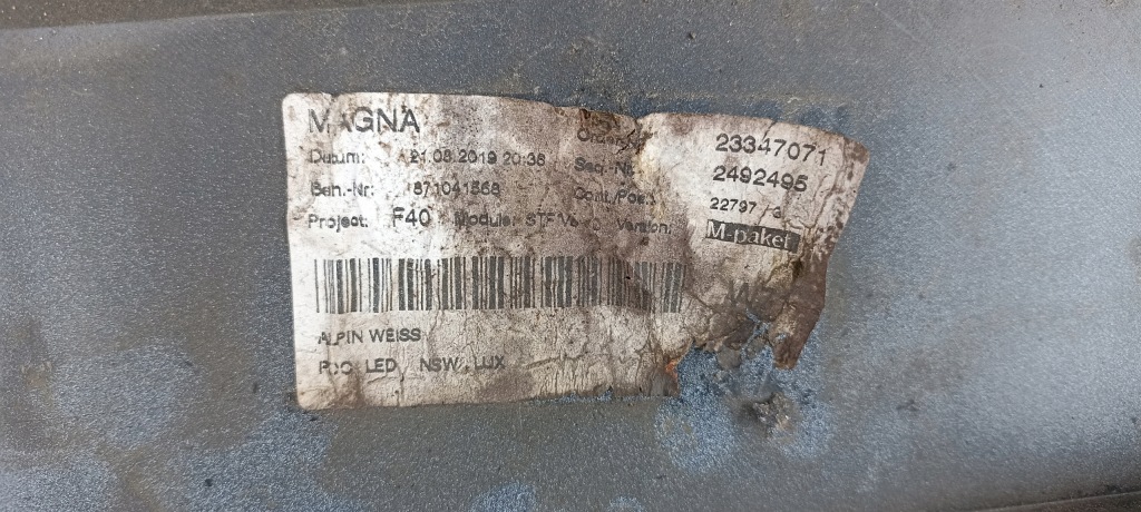 фото №11, Бампер перед передний bmw 1 f40 m-pakiet 19-22rok оригинал