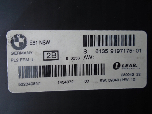 фото №1, Модуль света bmw e81 nsw 9197175-01