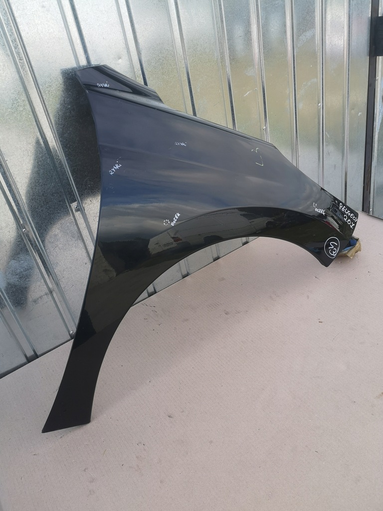 фото №10, Крила правий перед peugeot 207 lift 09-12 чорний оригінал