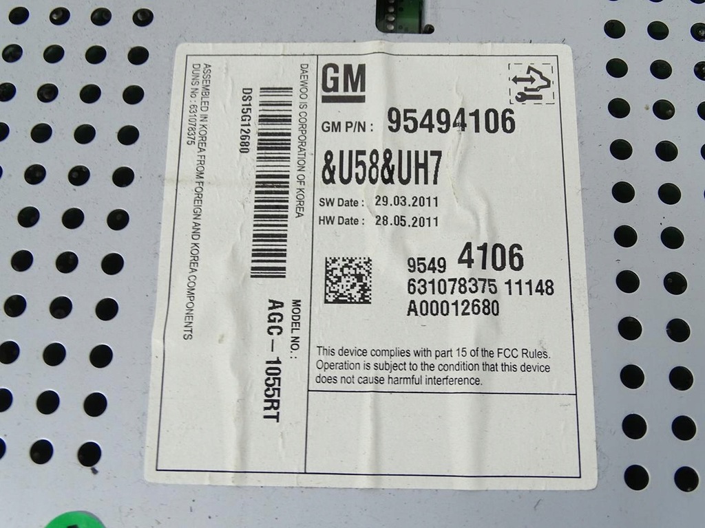 фото №10, Радио заводской cd aux chevrolet aveo t300 2011-2014 - 95494106