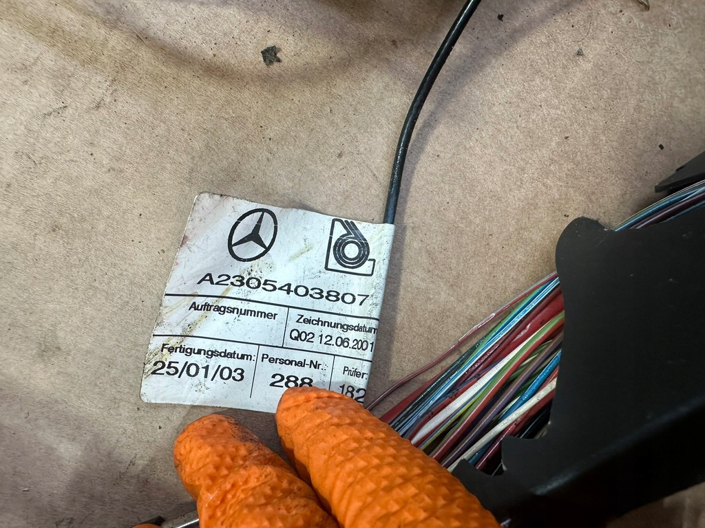 фото №15, Джгут панелі, електропроводка панелі, кабелі mercedes sl r230, w230 zu europa