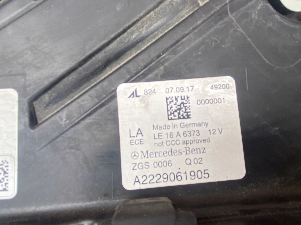 фото №13, Mercedes s klasa w222 lift лампа ліва передня перед multibeam a2229061905