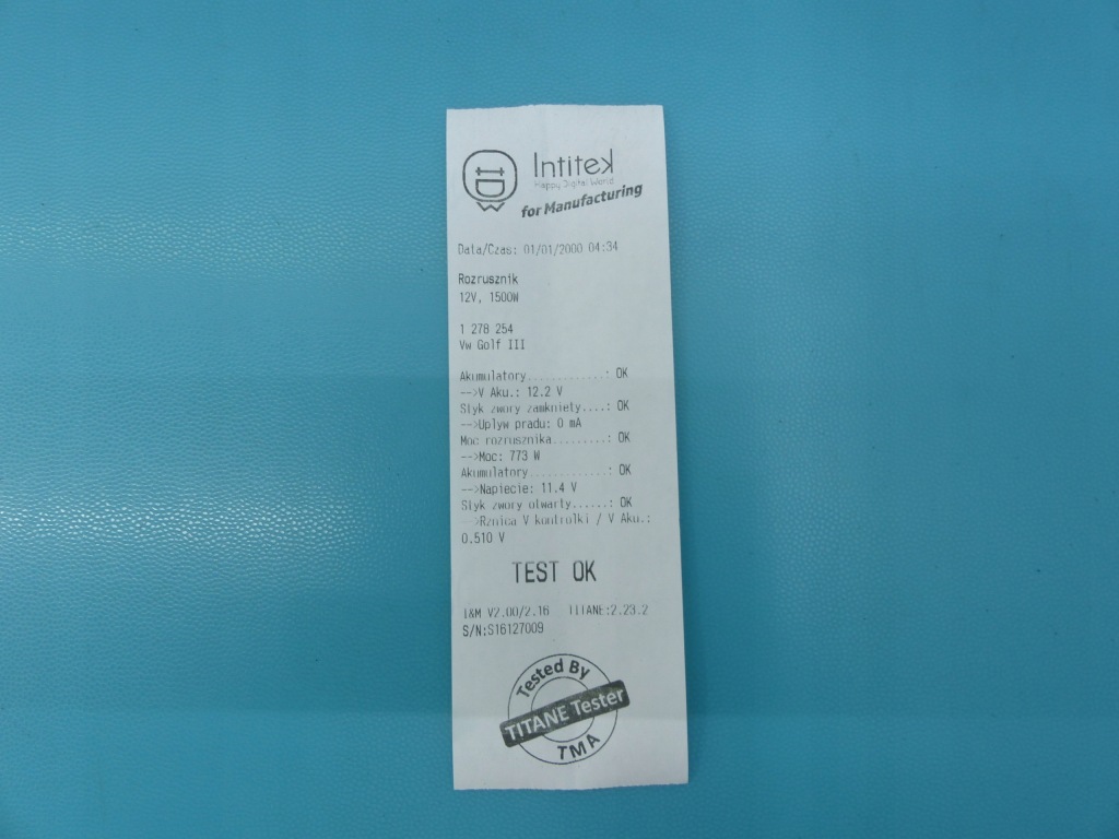 Test стартер vw golf 3 0001112038 1.4 jedn Недорого