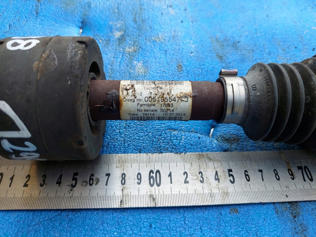 фото №2, Приводной вал fiat 500 2015 r 1.2 b правая