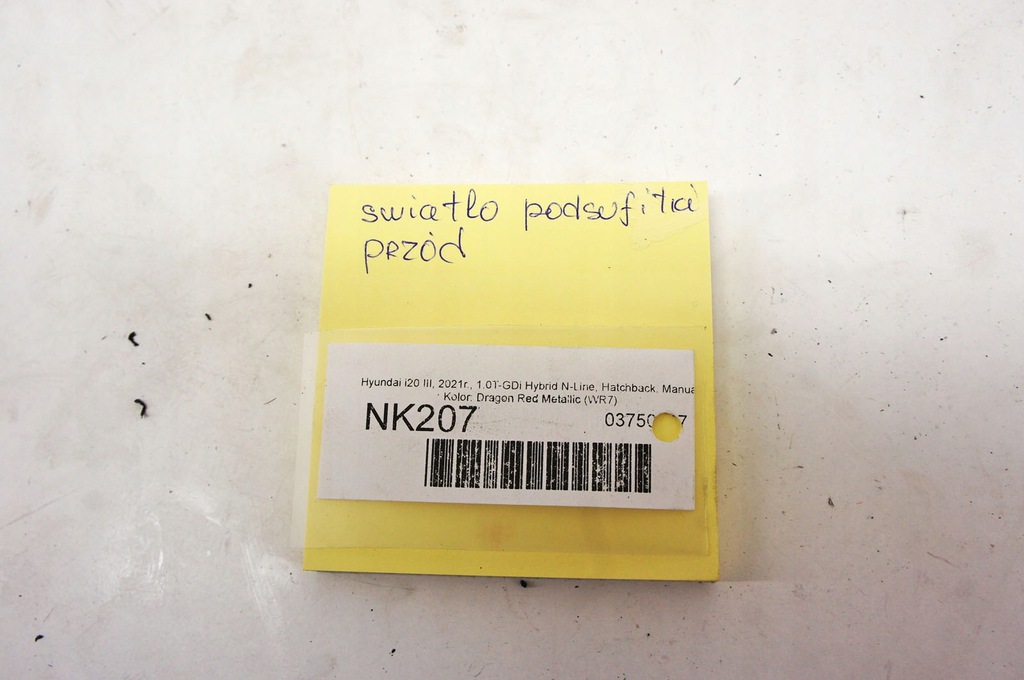 фото №6, Nk207 hyundai i20 iii лампа стельовий перед