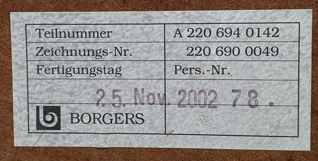 фото №5, Полиця задня задня mercedes w220 a2206940142