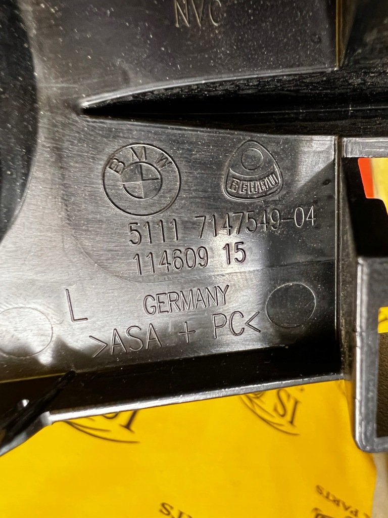 фото №7, Решётка боковая решётка радиатора защита бампера перед левая bmw 5 e60 e61 nowa oem