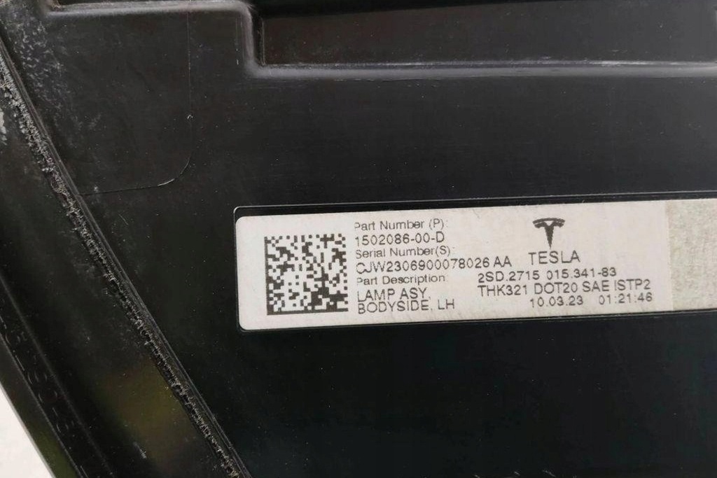 фото №6, Лампа ліва задня tesla model y 150208600d electric 340kw 2023