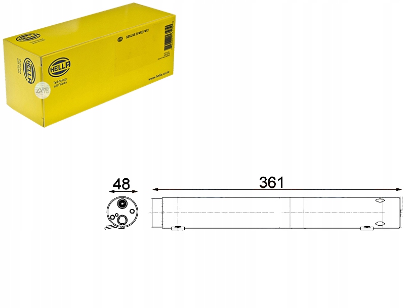 фото №1, Осушувач кондиціонера mercedes sprinter 06- hella