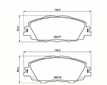 фото №1, Гальмівні колодки гальмівний. toyota yaris cross 20-