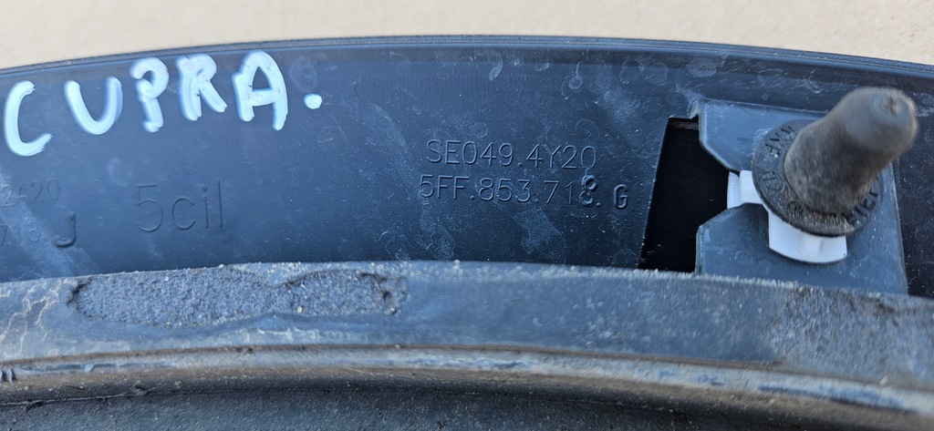 фото №6, Молдинг перед правая na крыло 5ff853718g расширитель łuk cupra formentor 6