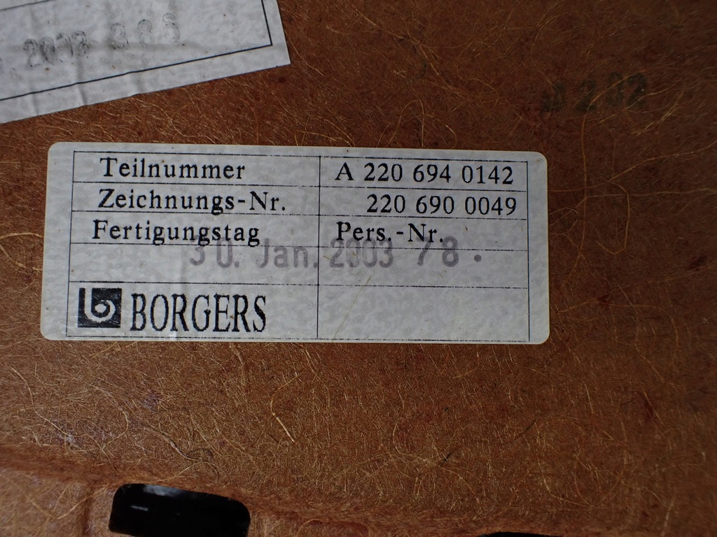 фото №15, Полиця задня задня mercedes w220 a2206940142