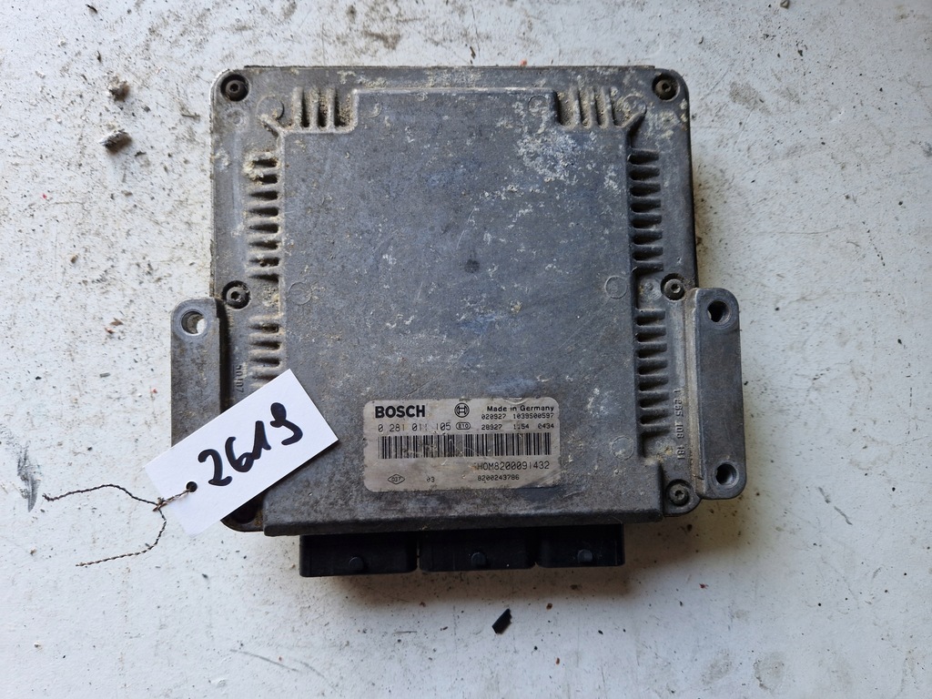 фото №1, Бортовой компьютер двигателя renault master ii 2.5 dci 0281011105 8200091432